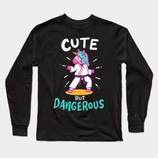 Karate Taekwondo Unicorn Long Sleeve T-Shirt